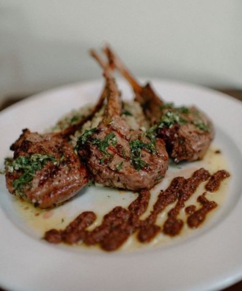 Australian lamb chops with chimichurri